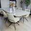 Luxe Deens ovale eettafel keramiek Taj Mahal met Matrix poot