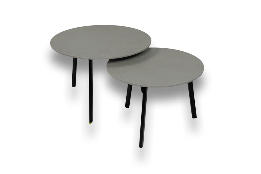 Salontafel set Kovik - ⌀ 60 + ⌀ 70 cm