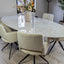 Eettafel ovaal Marazzi Taj Mahal Matrix in een modern interieur