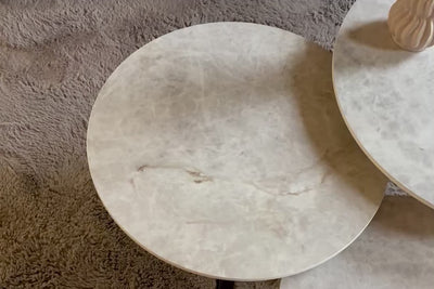 Productvideo van de Ronde salontafel set 3-delig Taj Mahal Marazzi Premium set