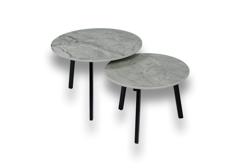 Salontafel set rond Transcenda - ⌀ 50 + ⌀ 60 cm