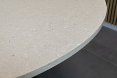 Eettafel Rond Diresco Cava Mocca