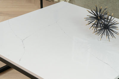 Salontafel vierkant Noblesse White - 90 x 90 cm