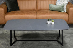Salontafel Y-Poot Deens Ovaal Silestone Charcoal Soapstone
