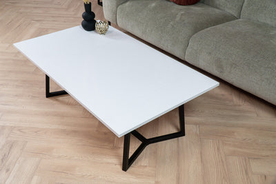 Salontafel rechthoek Y-leg Pure White - 120 x 70 cm