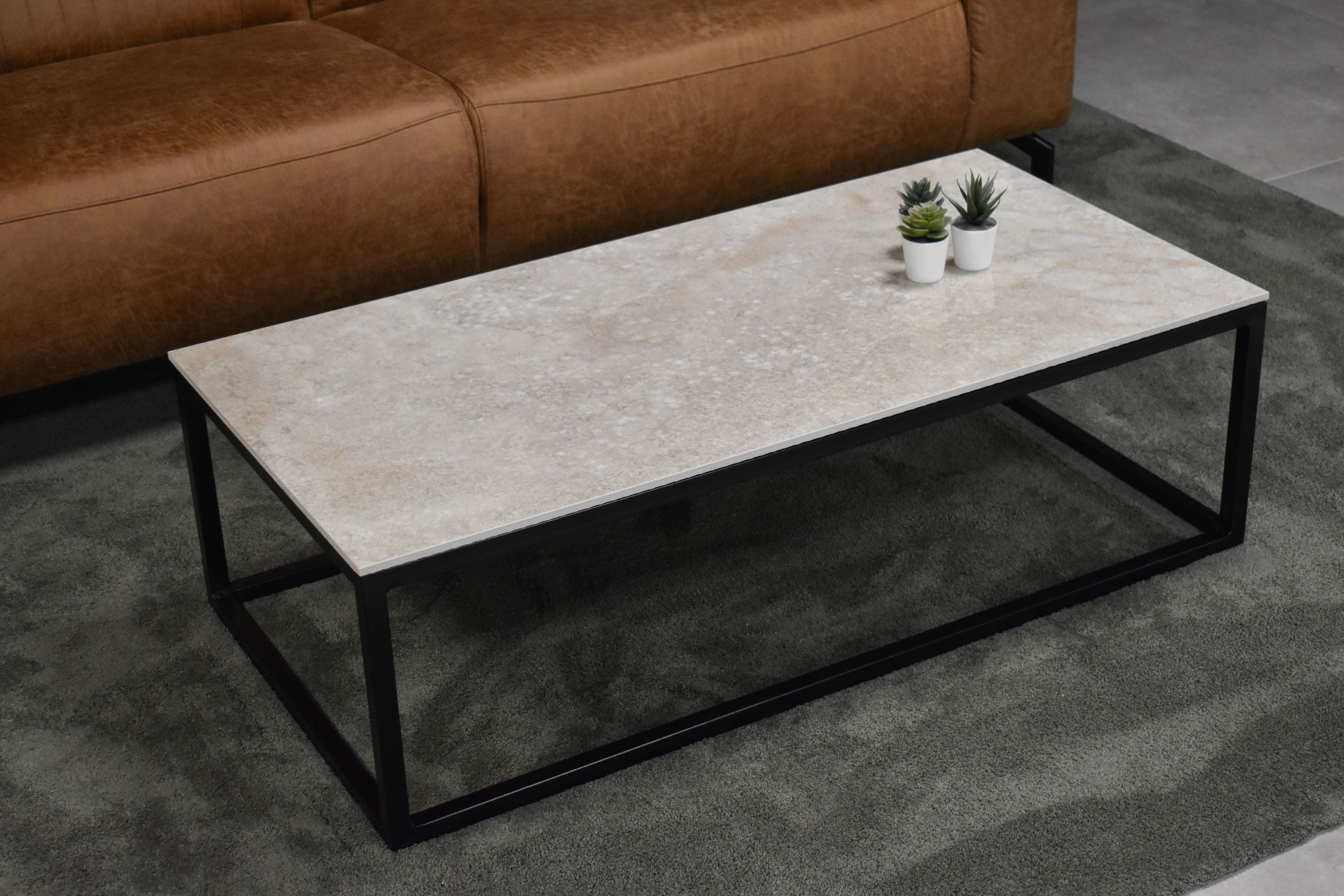 Salontafel rechthoek Onice Miele Lucida