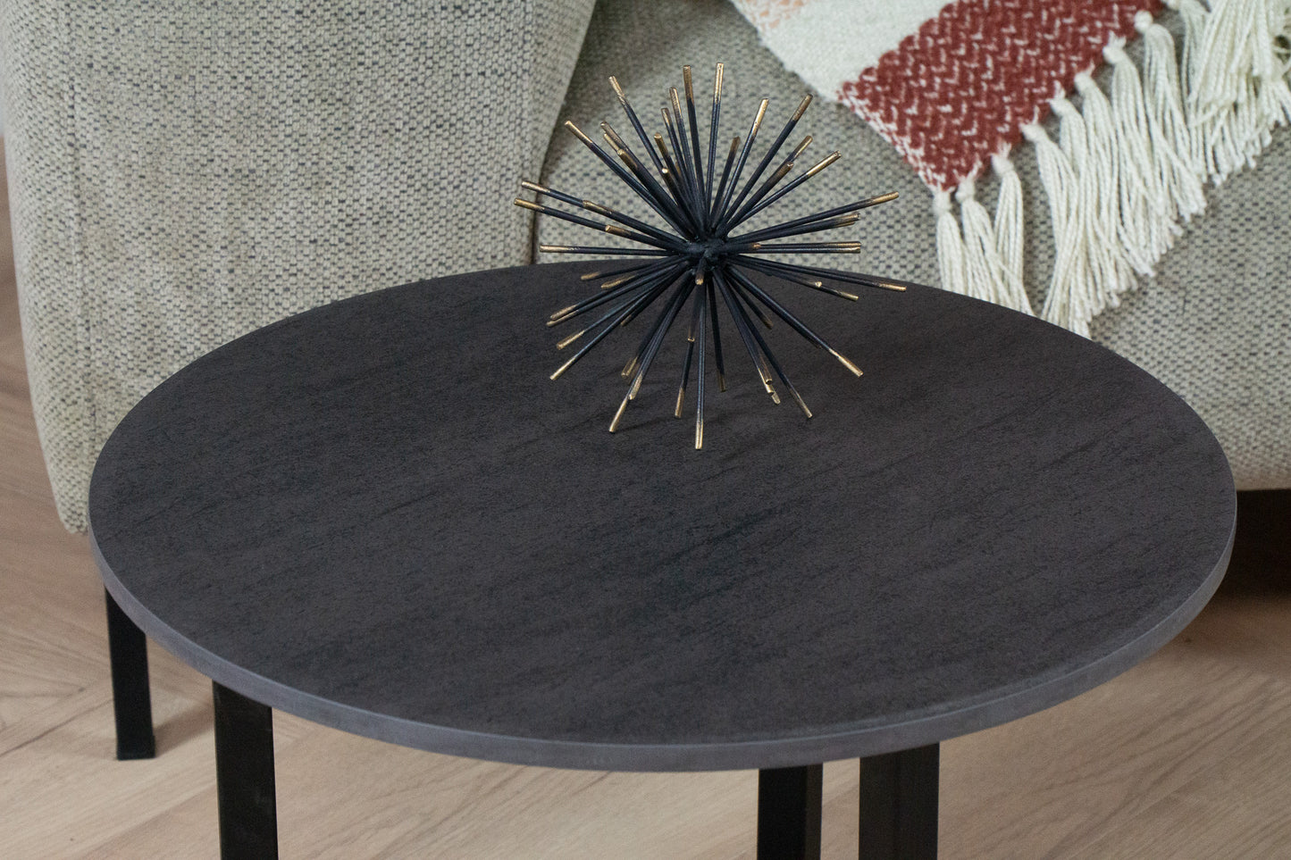 Salontafel Rond Basalt Black