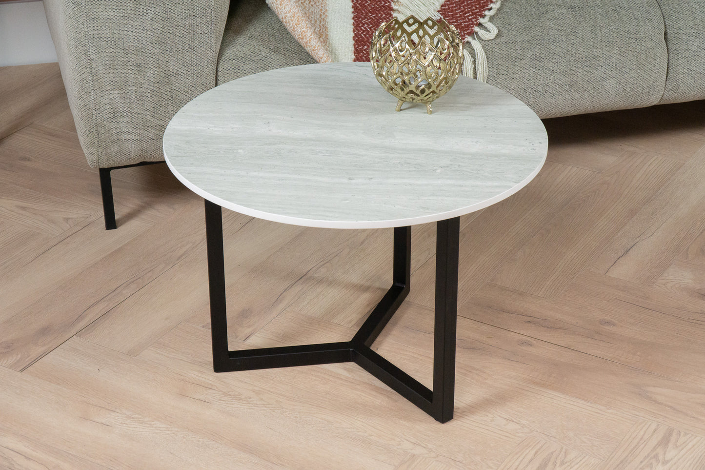 Salontafel rond Strata Argentum - ⌀ 60 cm