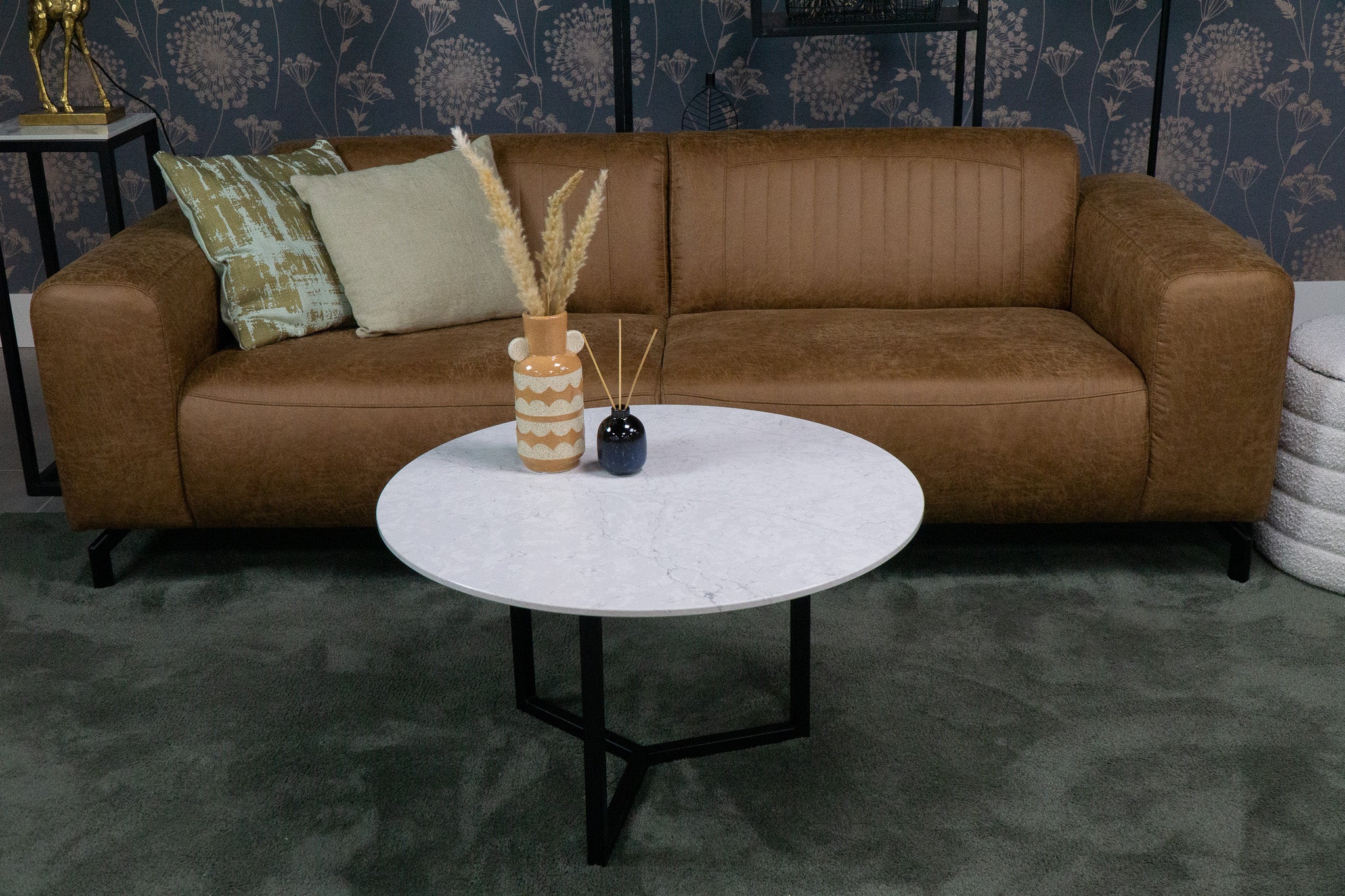 Salontafel rond Silestone Pearl Jasmine - ⌀ 80 cm