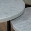 Salontafel set rond Premium Carrara marmer - ⌀ 50 + ⌀ 60 cm