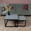 Salontafel set vierkant Silestone Riverbed
